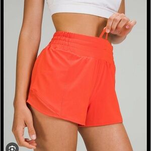 Lululemon Hotty Hot Shorts Autumn Red 2.5” size 4